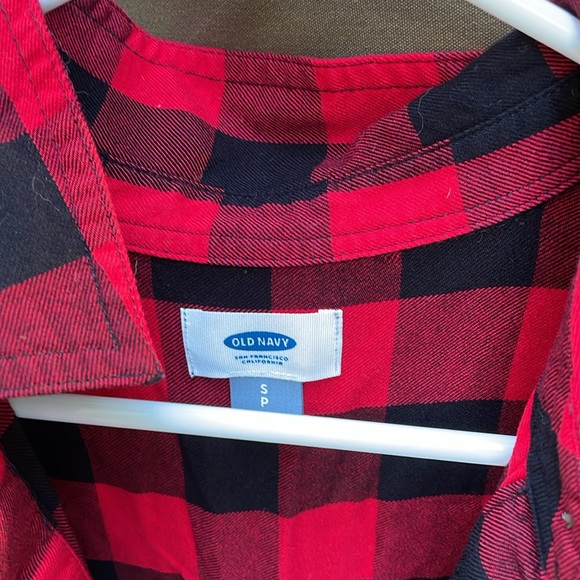 Old navy plaid top/dress size small - Picture 2 of 2